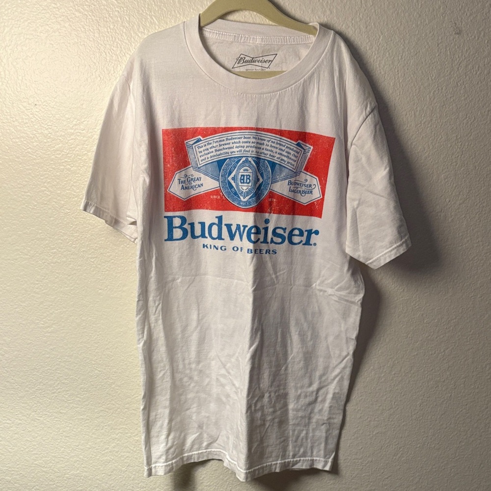Budweiser Graphic Tee in Red and Blue
